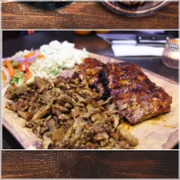 Combinatie schotels A: Shoarma, Spare Ribs